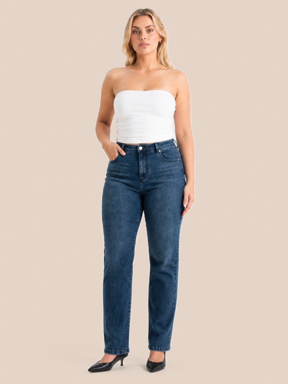 Straight – High-Waist – Midnight Blue