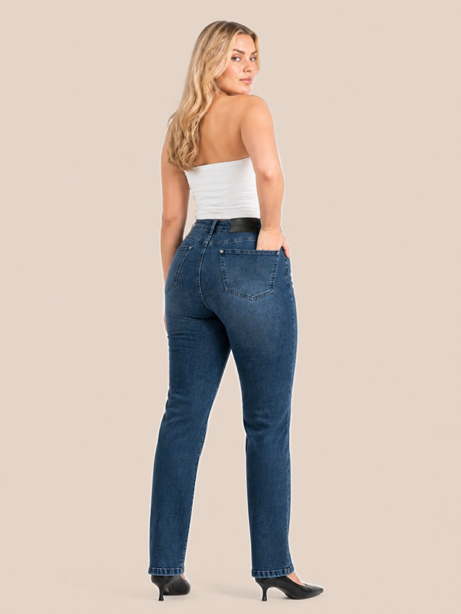 Straight – High-Waist – Midnight Blue