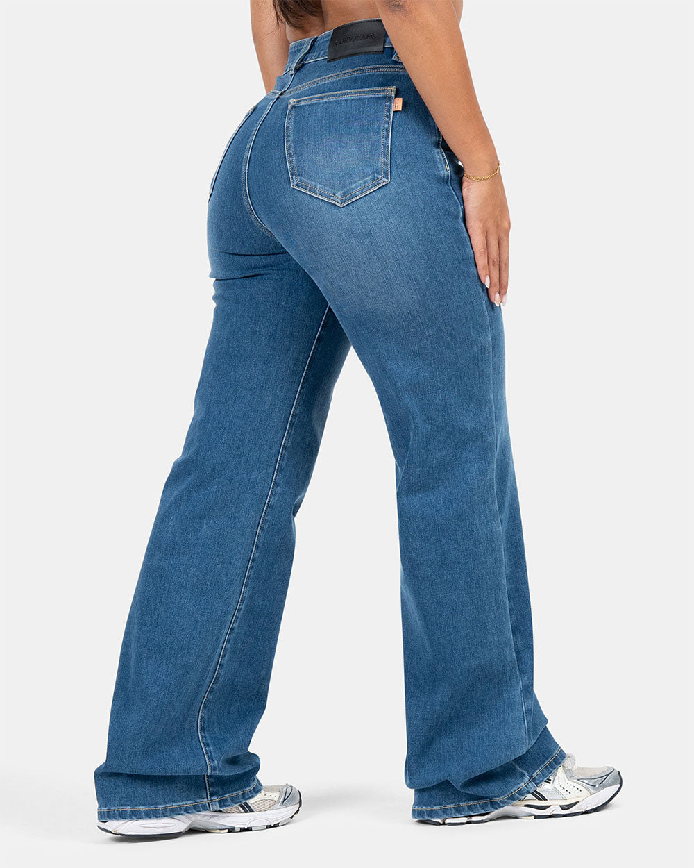 Relax – High-Waist – Mid Blue