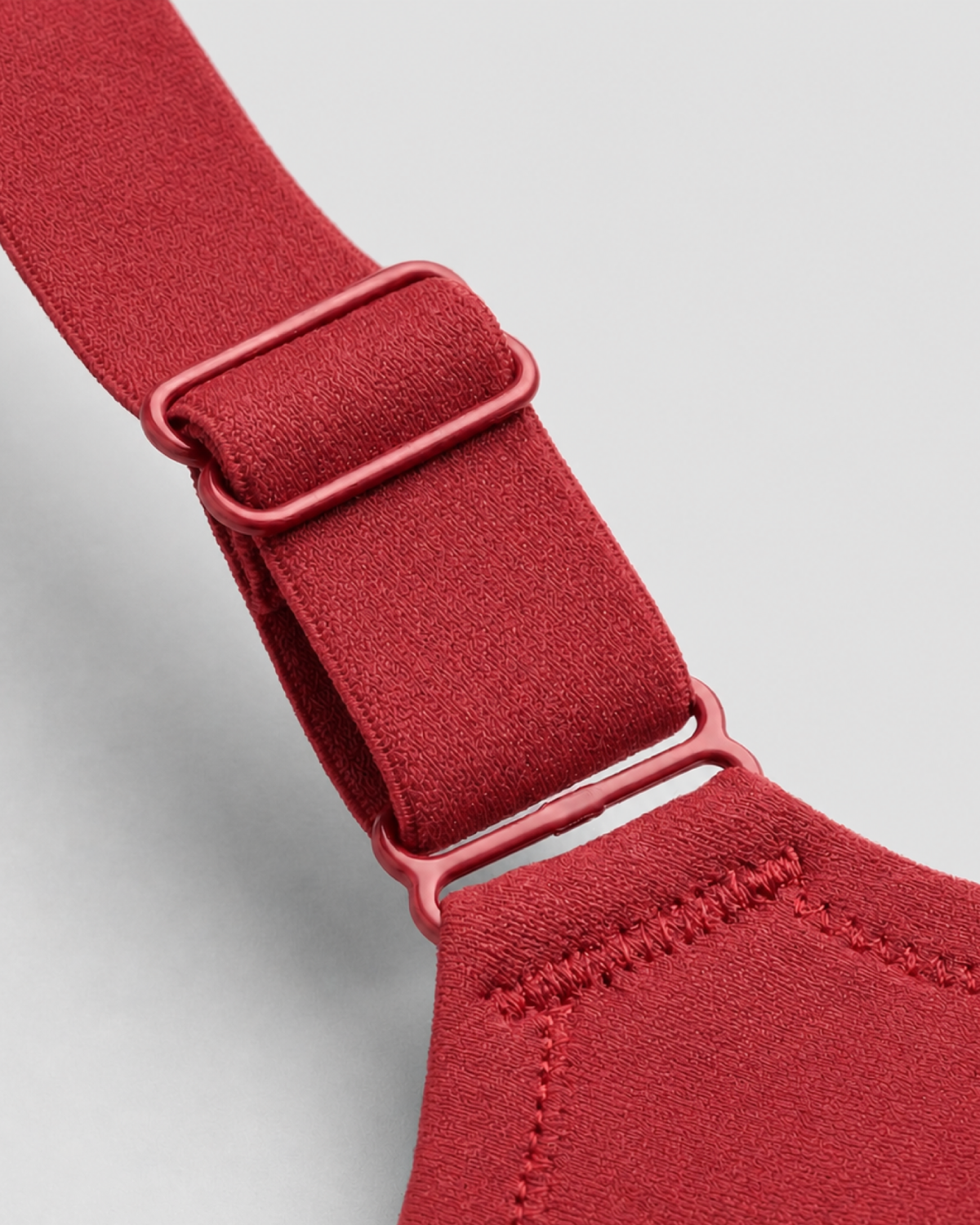 CURVS Full Coverage Bra - Red #Color_Red
