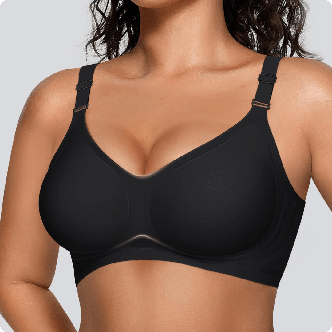 Wireless Front - Adjustable JellyWire™ Push Up Bra - for Black