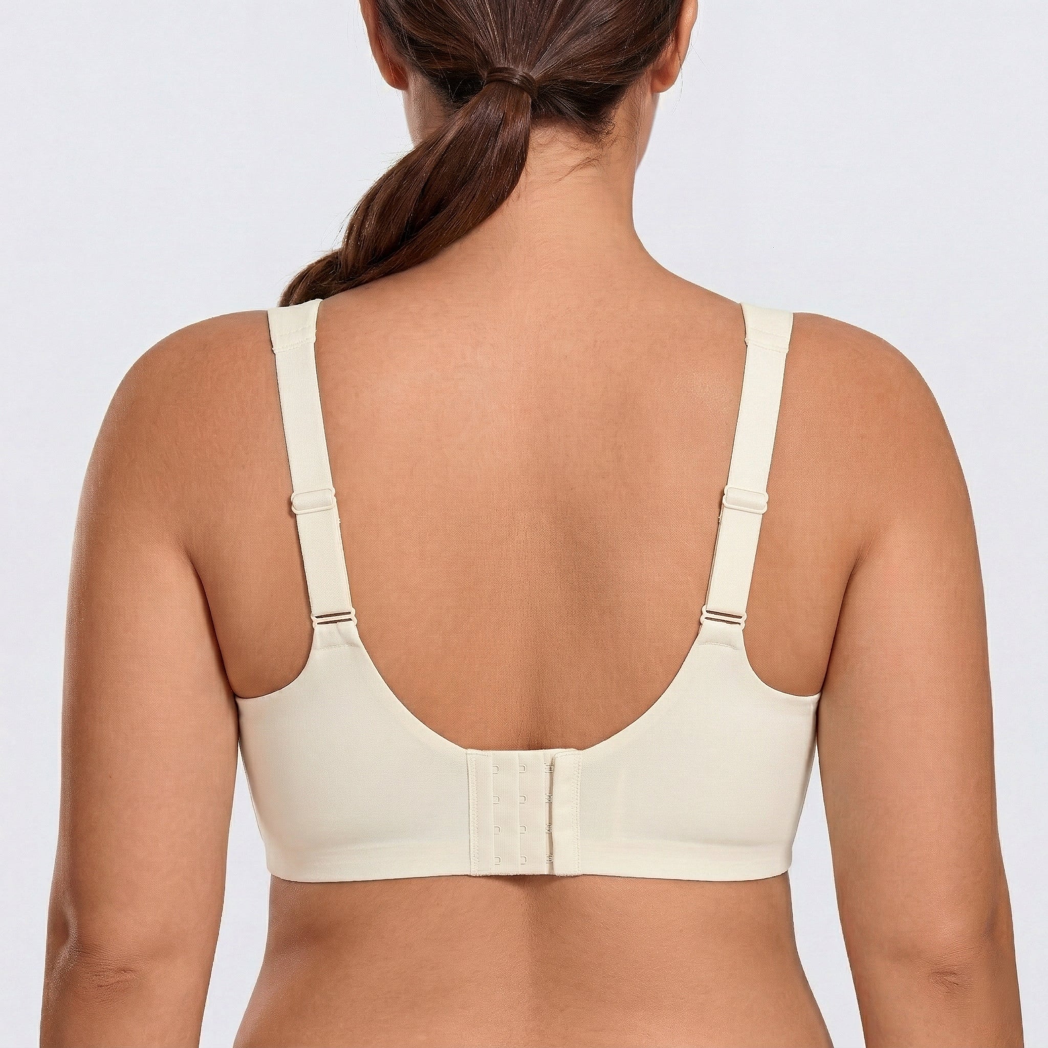 Wireless Full Coverage JellyWire Bra - for Cream White #Color_Cream White