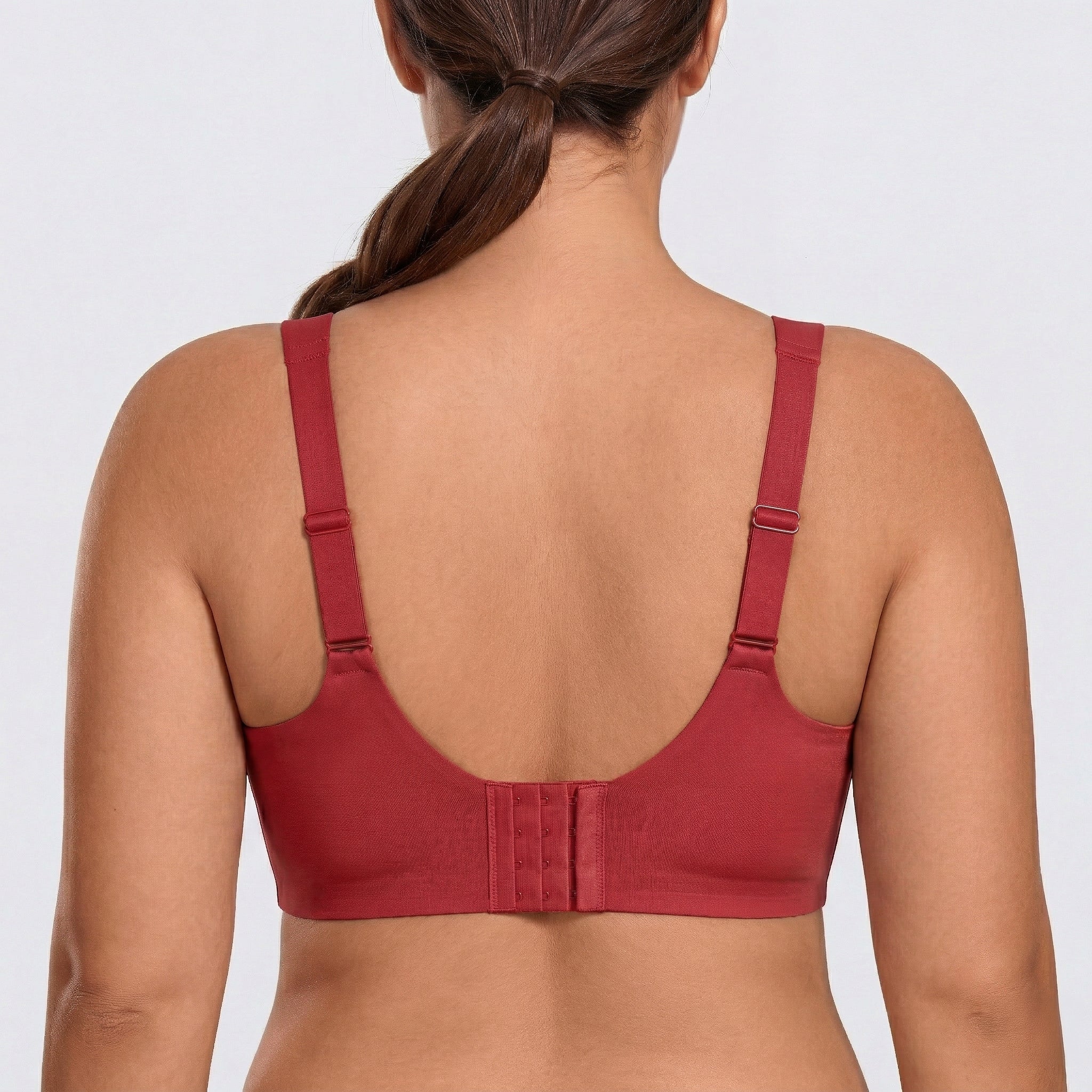 Wireless Full Coverage JellyWire Bra - for Red #Color_Red