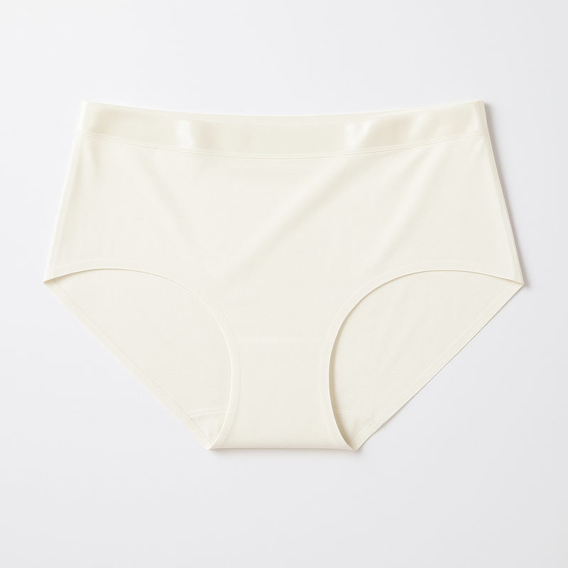 Seamless Jelly-Band Brief - Cream White flat lay #Color_Cream White