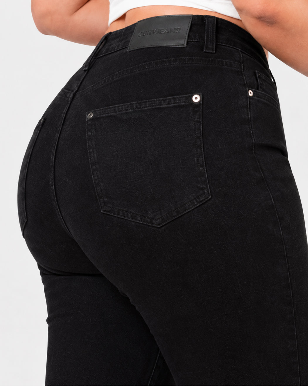 Wide Leg – Mid Rise – Black