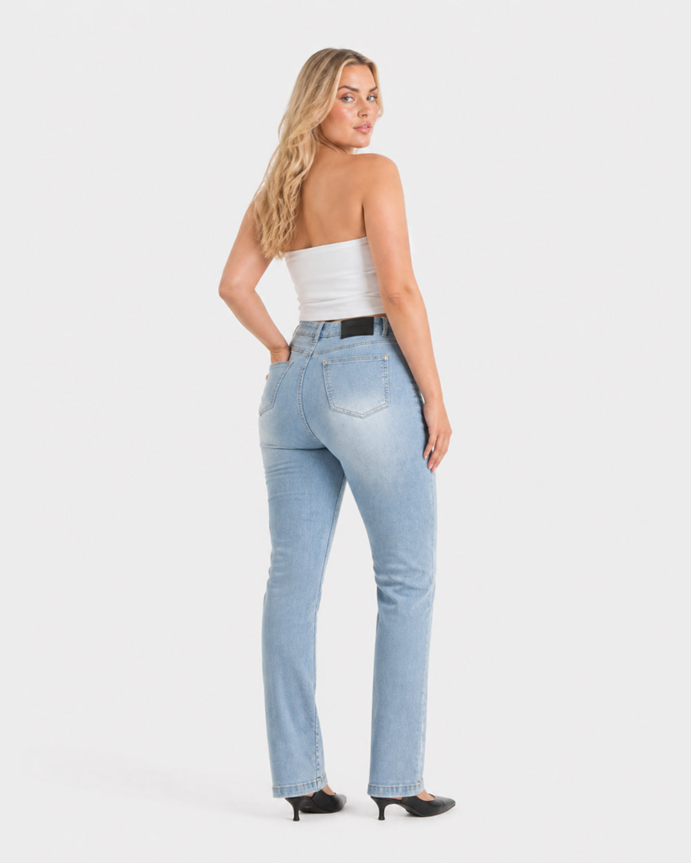 Straight – High-Waist – Sky Blue