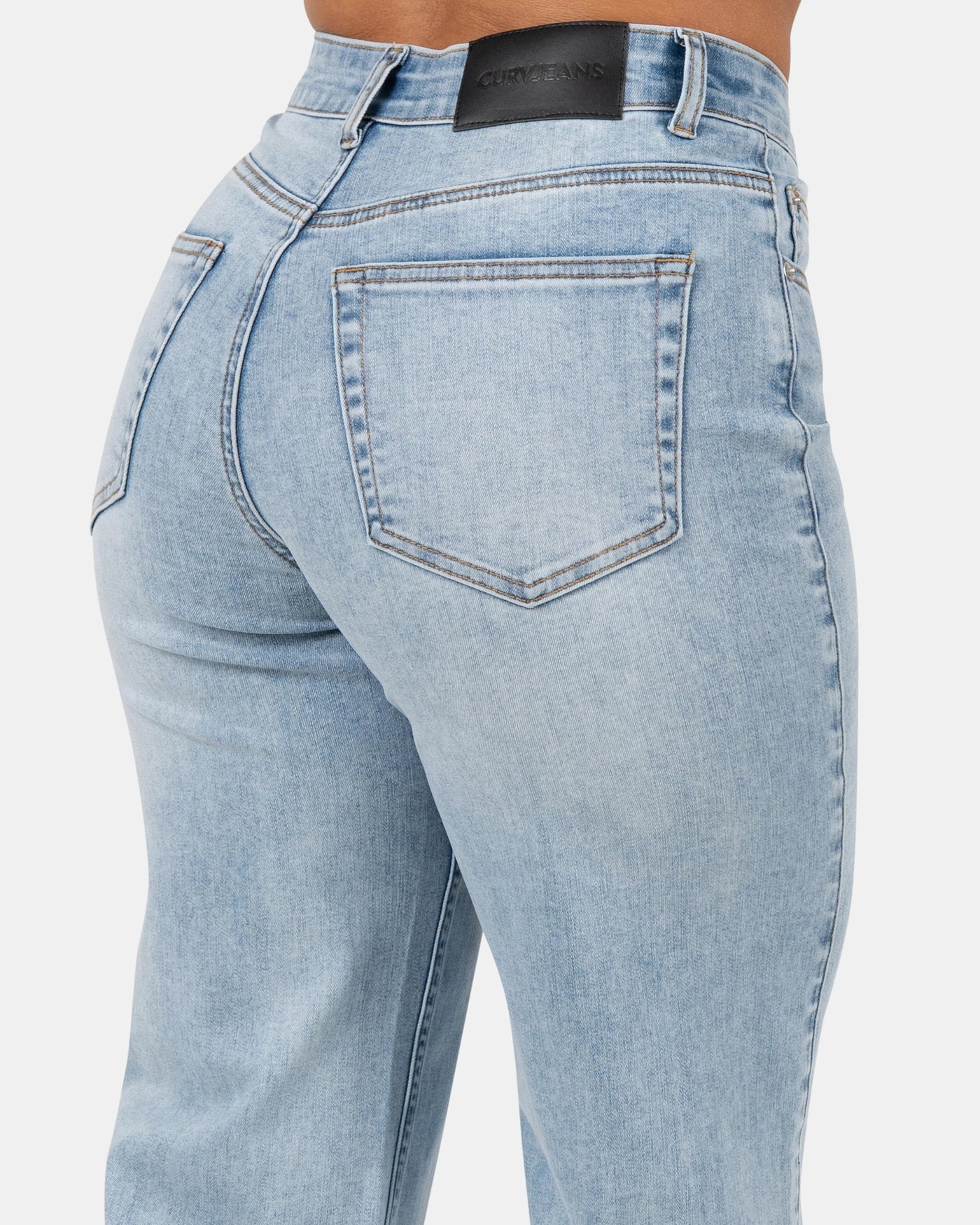 Wide Leg – Mid Rise – Ocean Blue