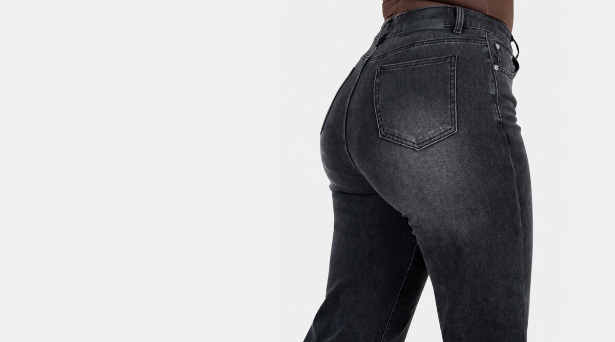 The Wide Leg jean on the body