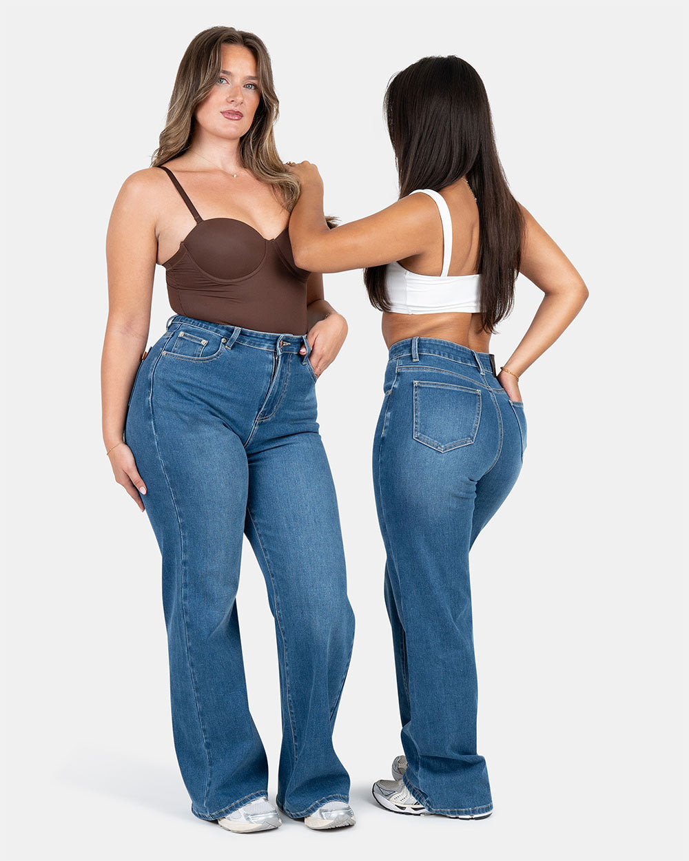 Relax – High-Waist – Mid Blue