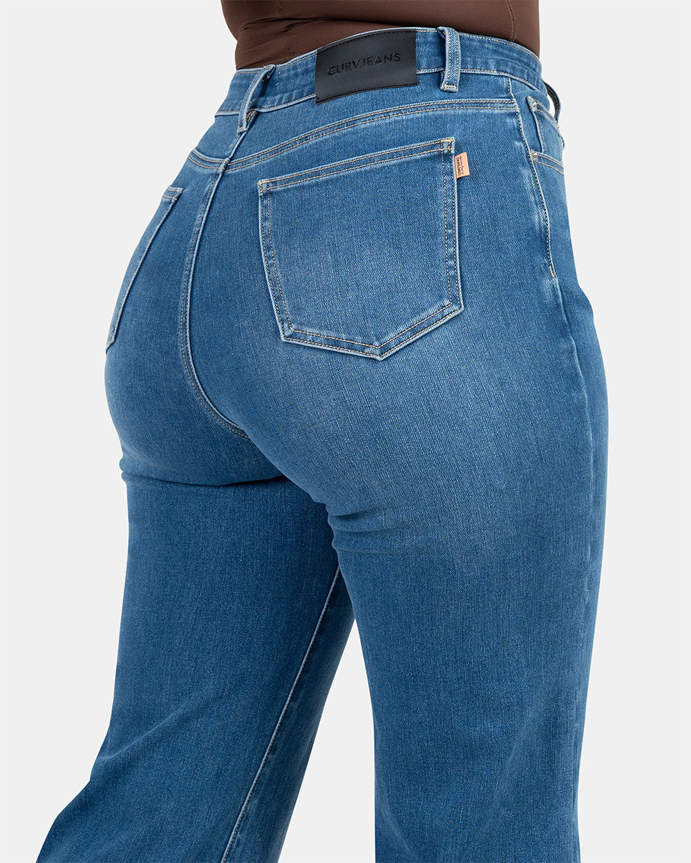 Relax – High-Waist – Mid Blue