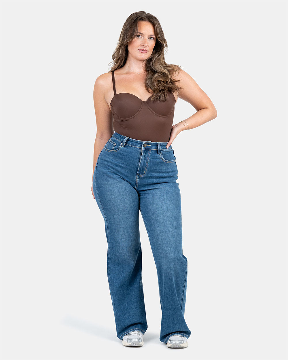 Relax – High-Waist – Mid Blue