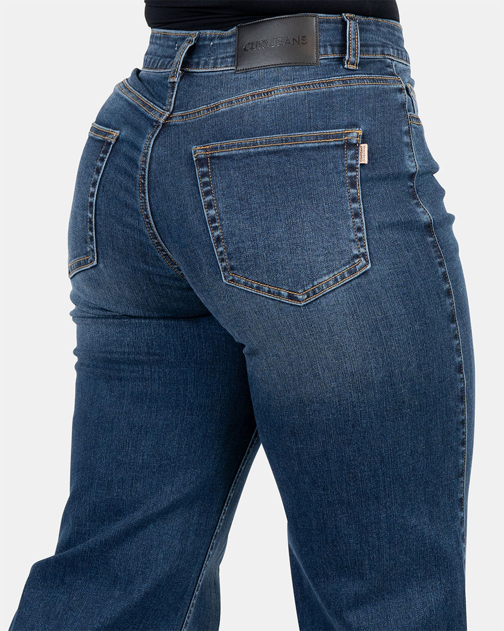 Wide Leg – Mid Rise – Indigo