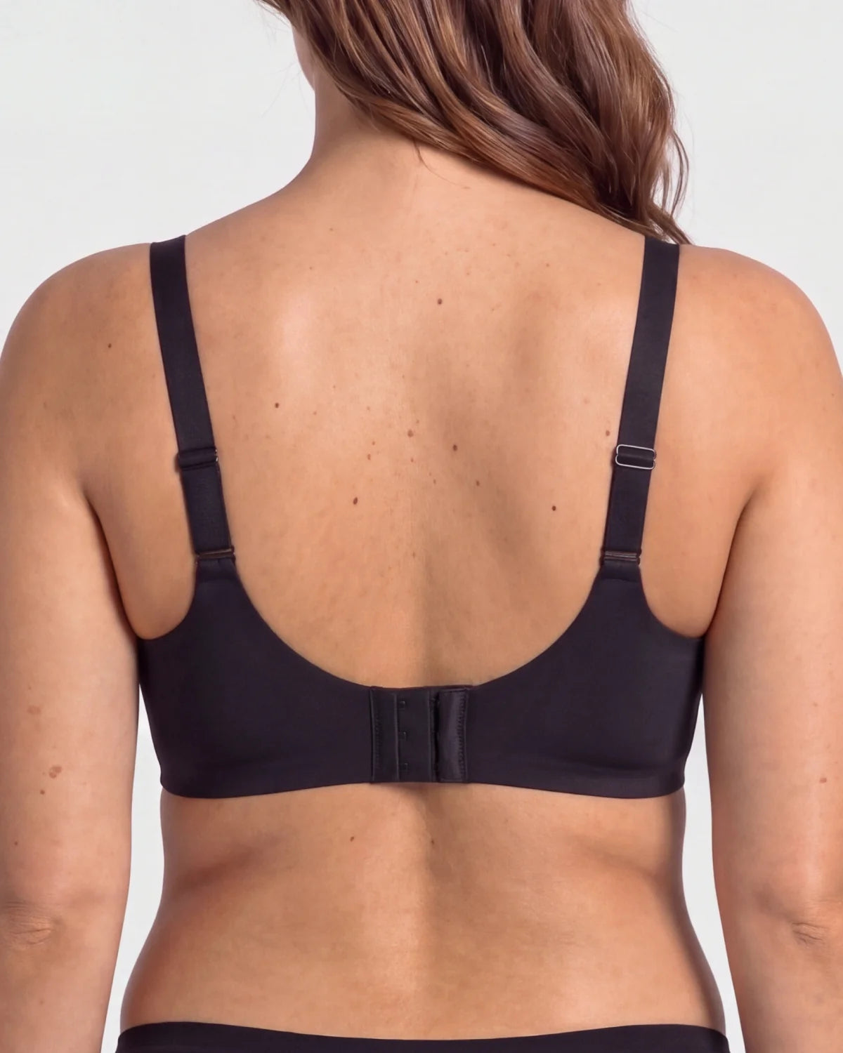 Back - CURVS Deep V Bra - Black #Color_Black