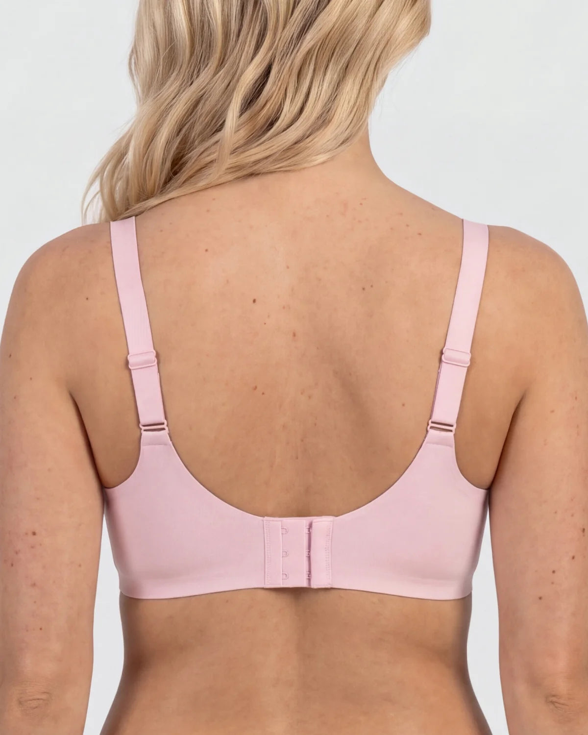 Back - CURVS Deep V Bra - Pink #Color_Pink