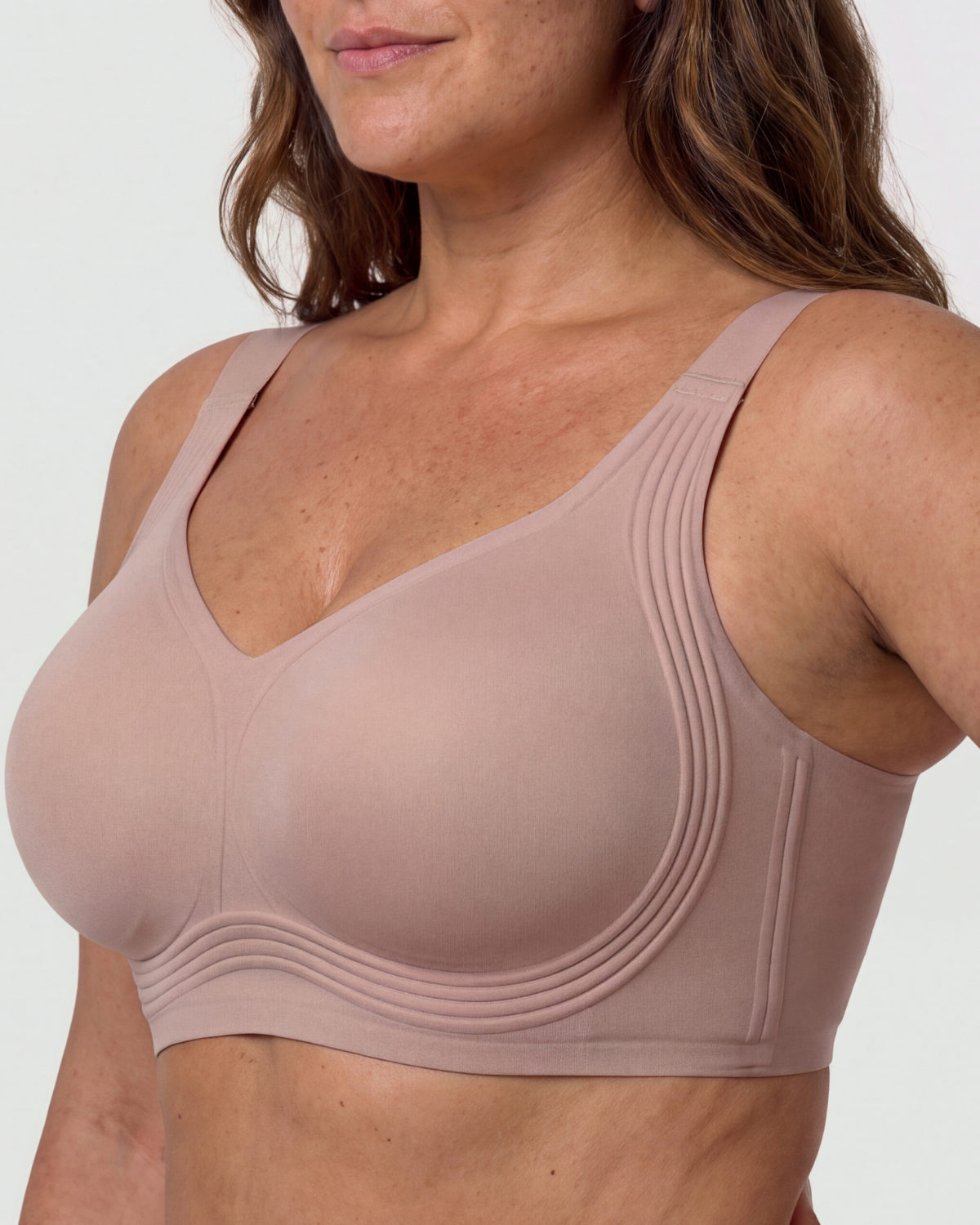 CURVS Full Coverage Bra - Dusty Rose #Color_Dusty Rose