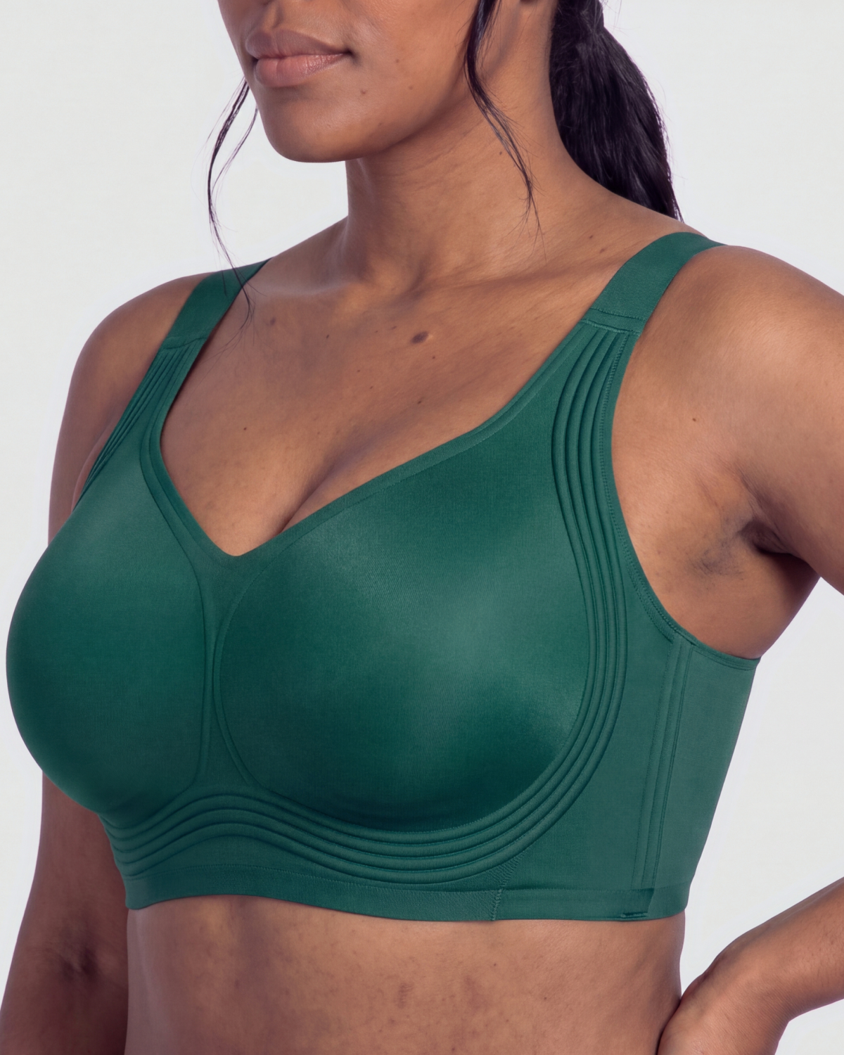 CURVS Full Coverage Bra - Emerald #Color_Emerald