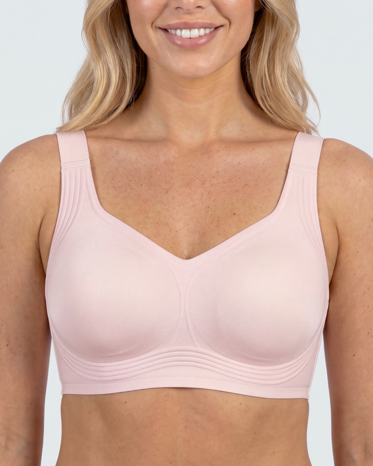 CURVS Full Coverage Bra - Pink #Color_Pink