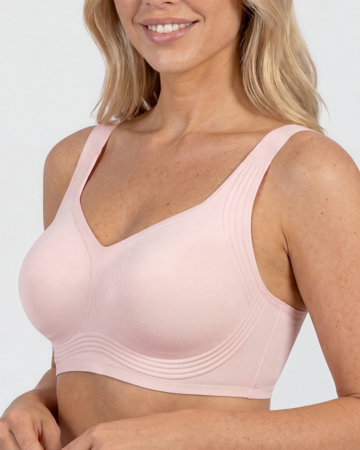 CURVS Full Coverage Bra - Pink #Color_Pink