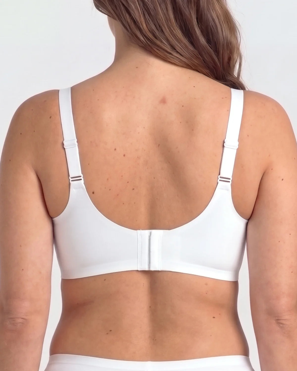 Back - CURVS Scalloped Bra - White #Color_White