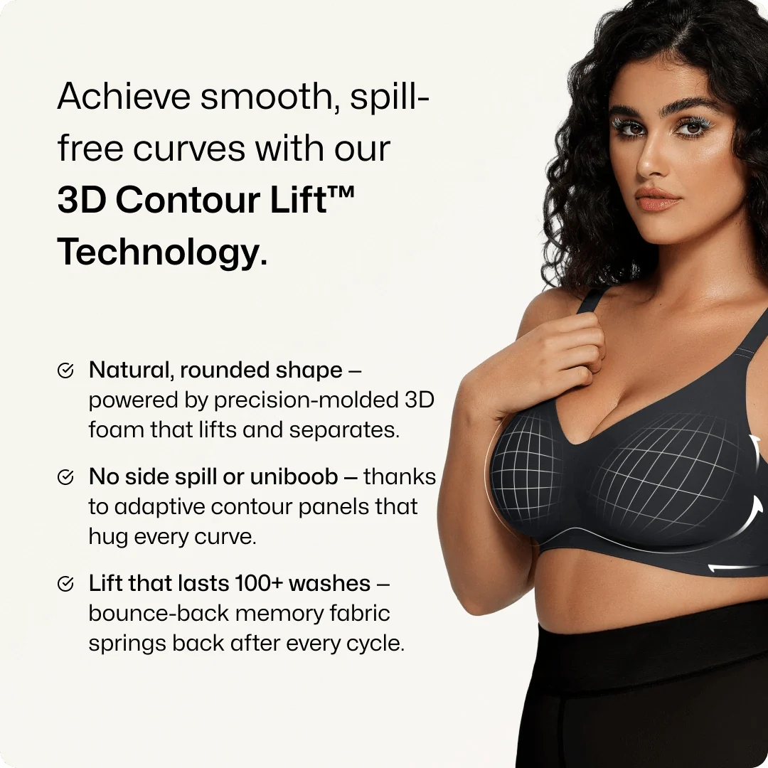 Wireless Everyday T-Shirt Bra with Adjustable Straps - for Black