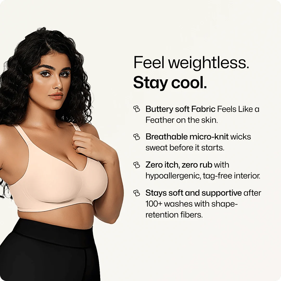 Wireless Everyday T-Shirt Bra with Adjustable Straps - for Black