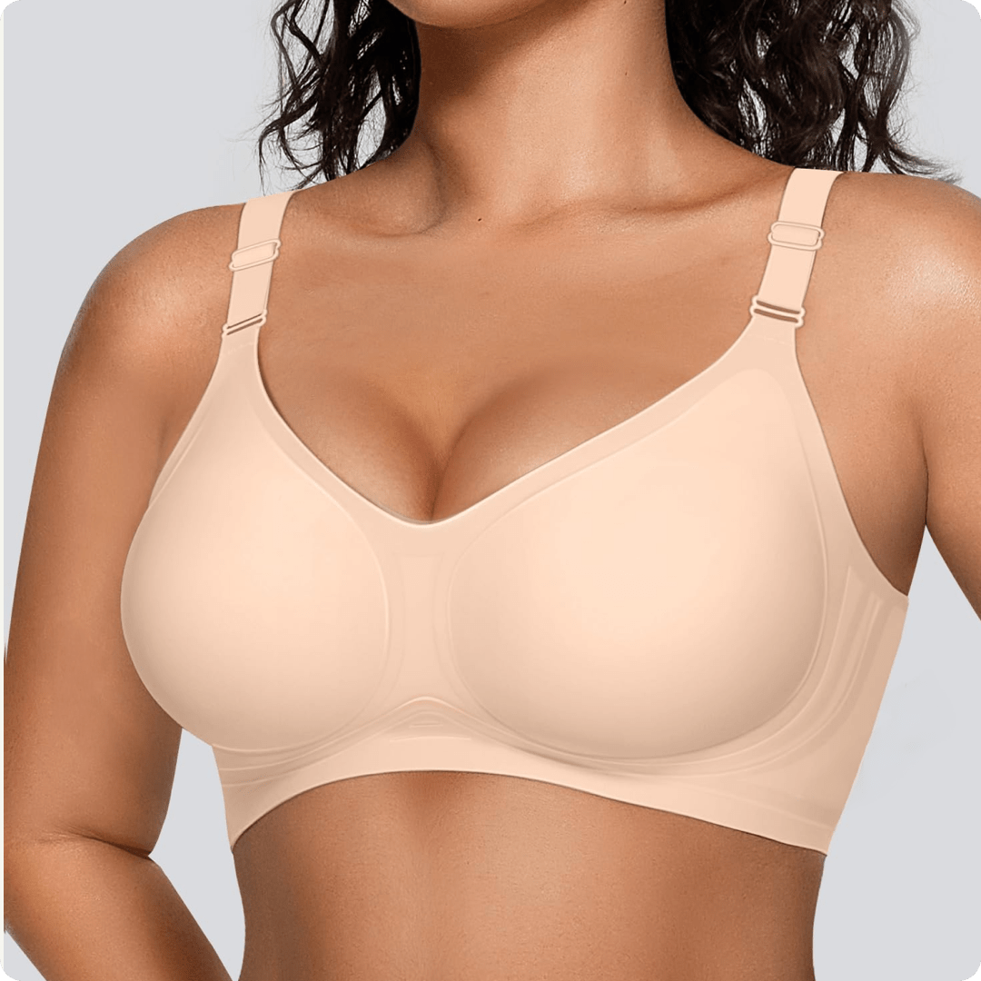 Wireless Front - Adjustable JellyWire™ Push Up Bra - for Nude