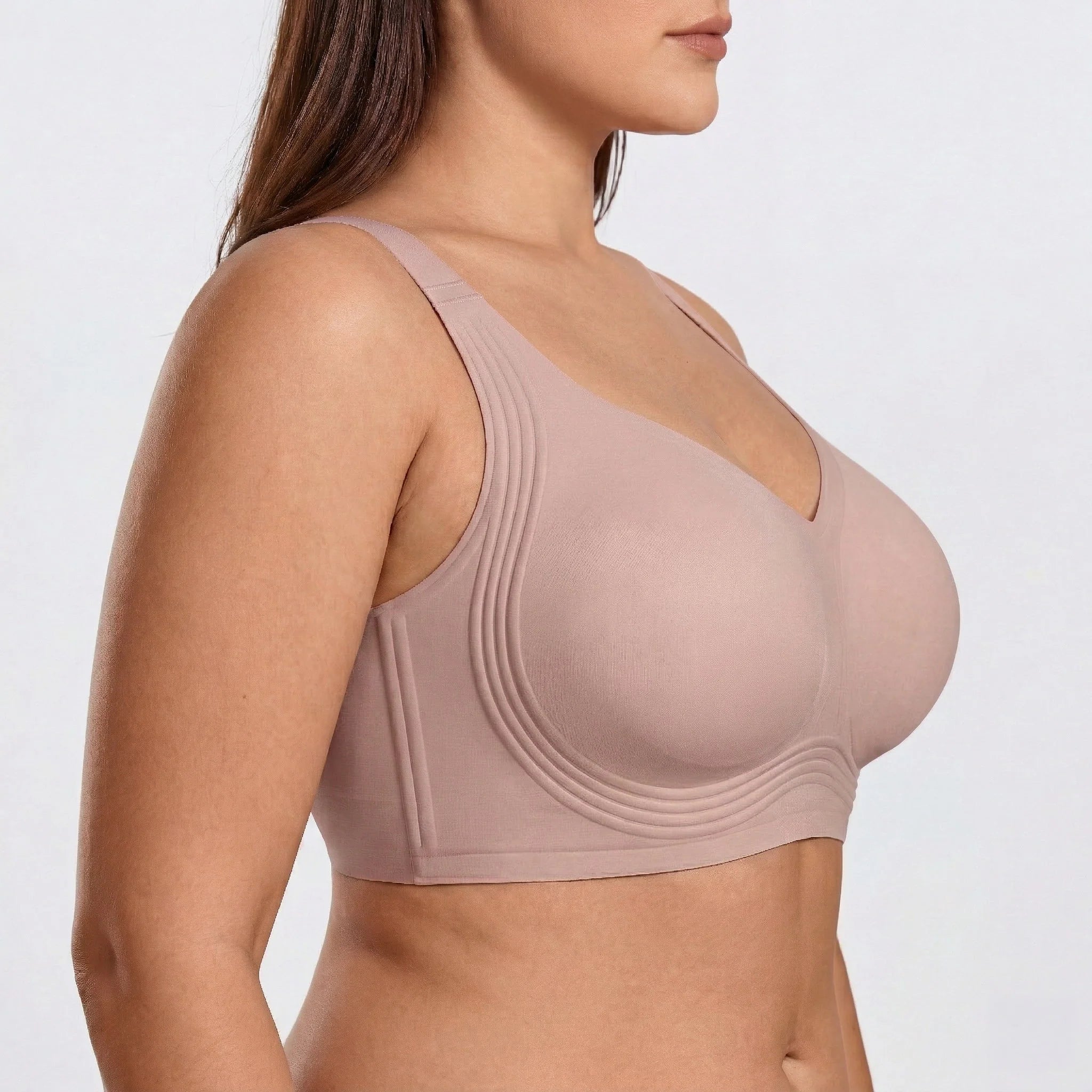 Wireless Full Coverage JellyWire Bra - for Dusty Rose #Color_Dusty Rose