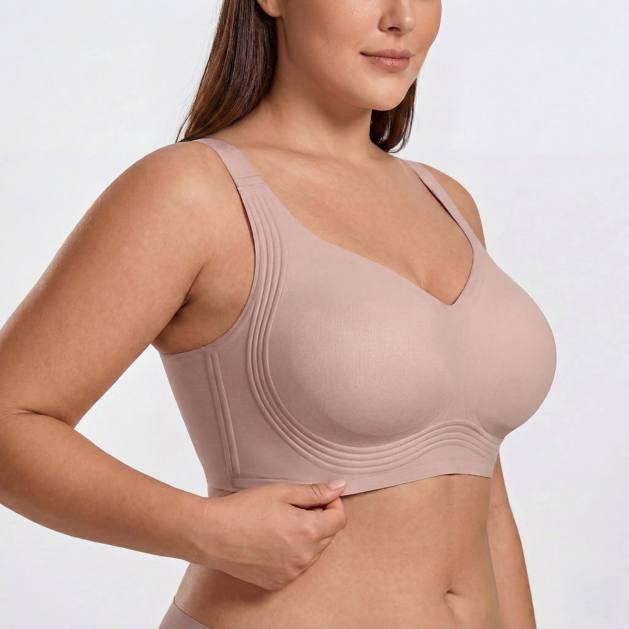 Wireless Full Coverage JellyWire Bra - for Dusty Rose #Color_Dusty Rose