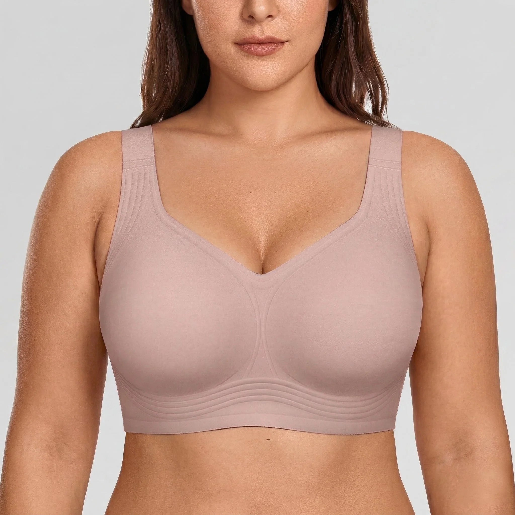 Wireless Full Coverage JellyWire Bra - for Dusty Rose #Color_Dusty Rose