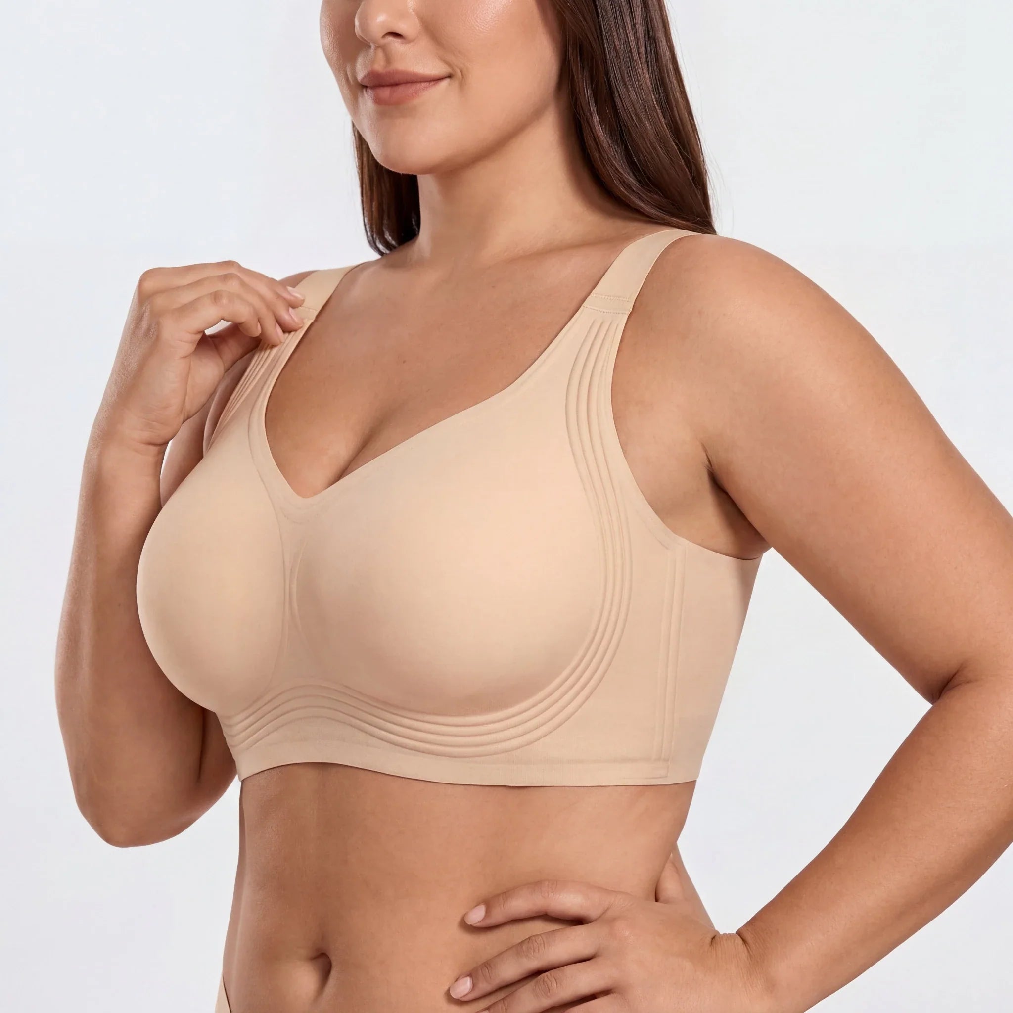 Wireless Full Coverage JellyWire Bra - for Nude #Color_Nude